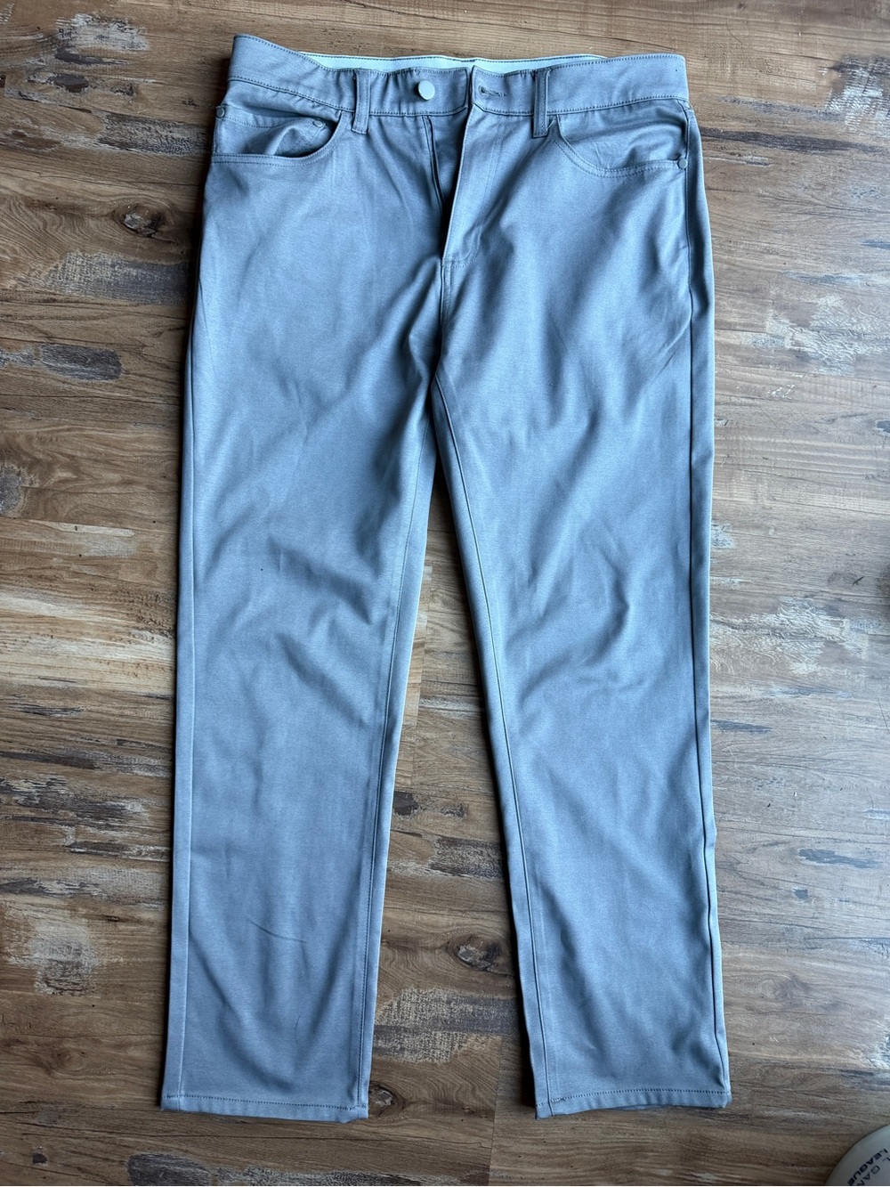 Men's Grey Slim-Fit Chinos 0005